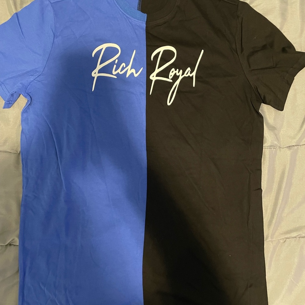 Mens Rich Royal Colorblock Shirt